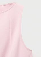 Peplum Top With Seam Detail