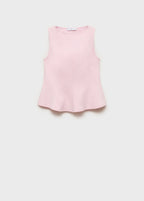 Peplum Top With Seam Detail