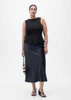 Peplum Top With Seam Detail