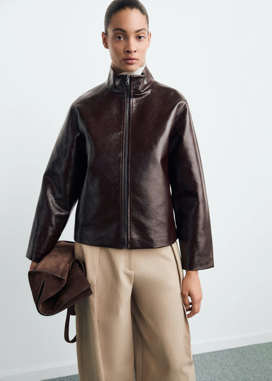 Perkins Collar Texture Jacket