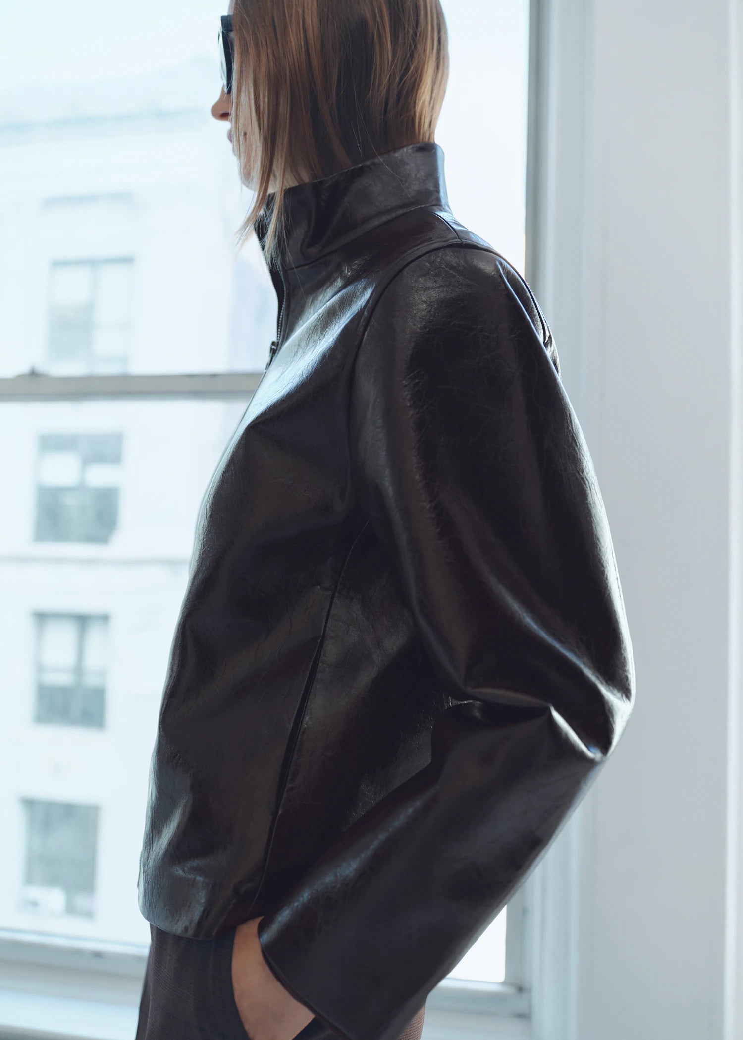 Perkins Collar Texture Jacket