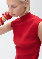 Perkins Neck Knitted Top