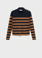 Perkins Neck Sweater With Button