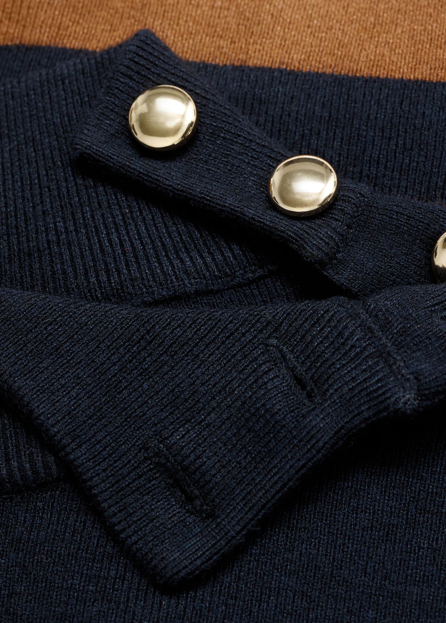 Perkins Neck Sweater With Button