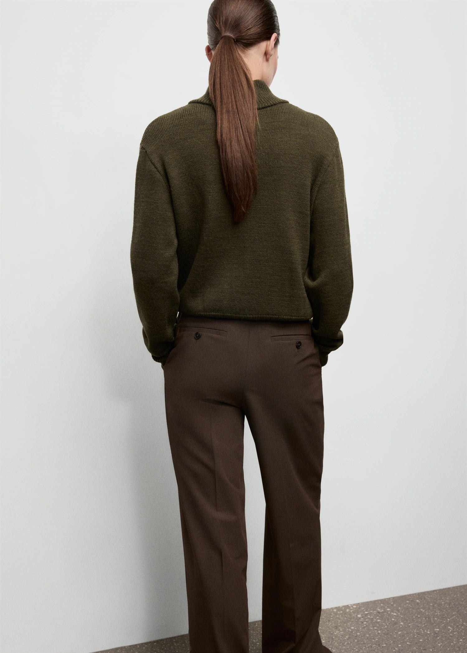 Perkins Neck Sweater With Button