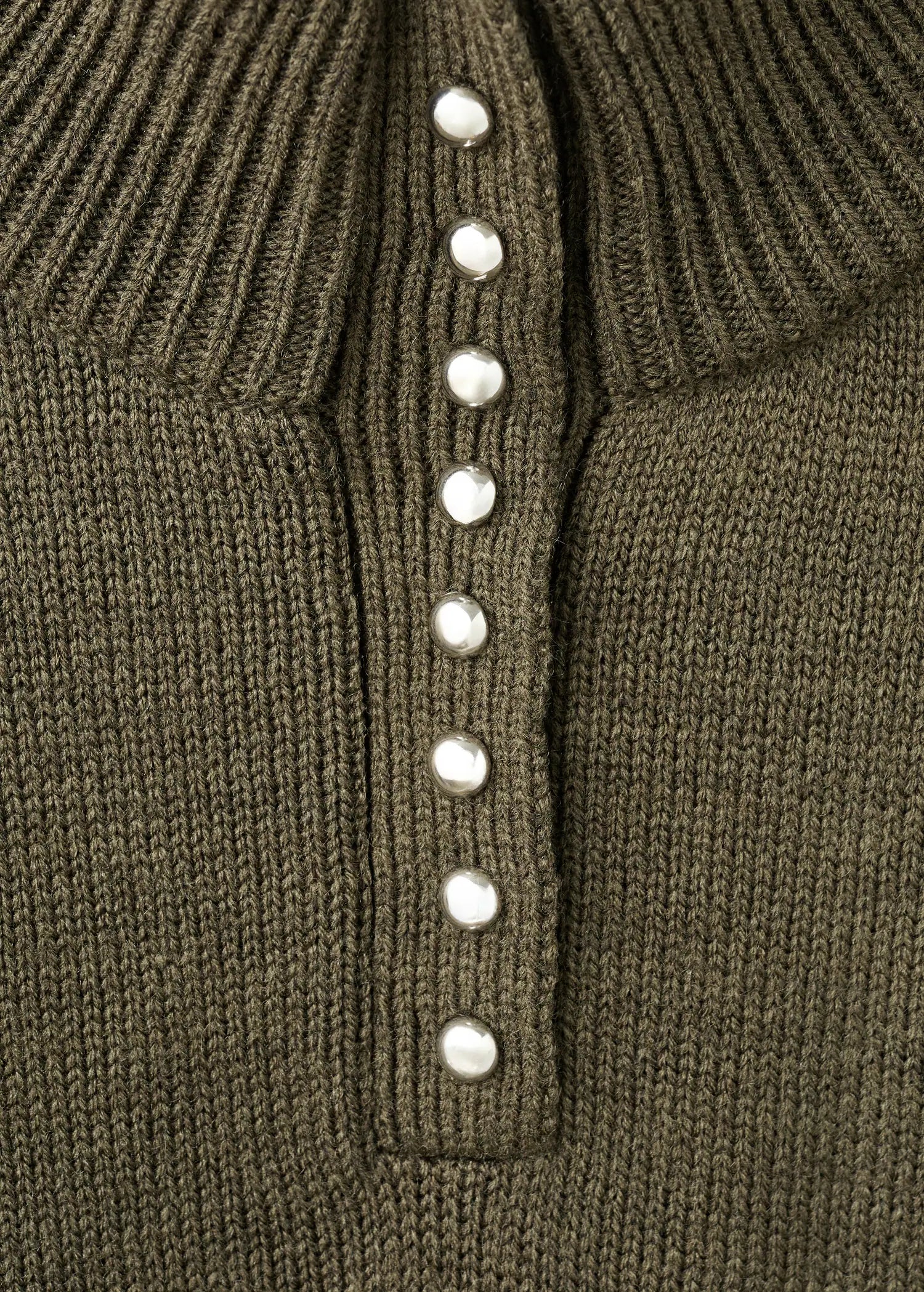 Perkins Neck Sweater With Button