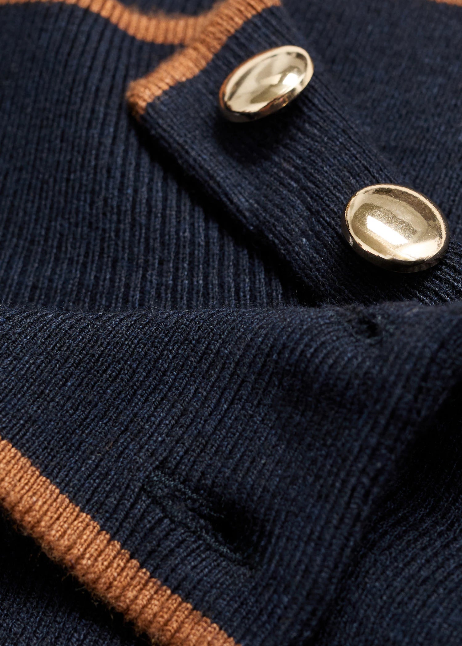 Perkins Neck Sweater With Button