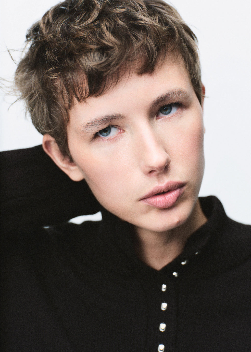 Perkins Neck Sweater With Button