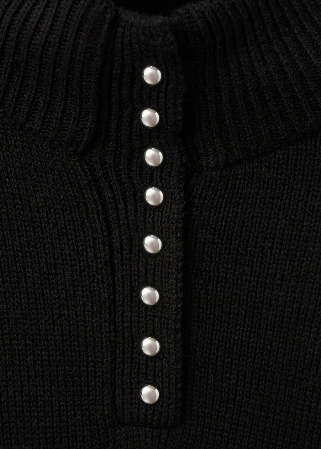 Perkins Neck Sweater With Button