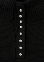 Perkins Neck Sweater With Button