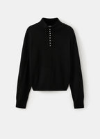 Perkins Neck Sweater With Button