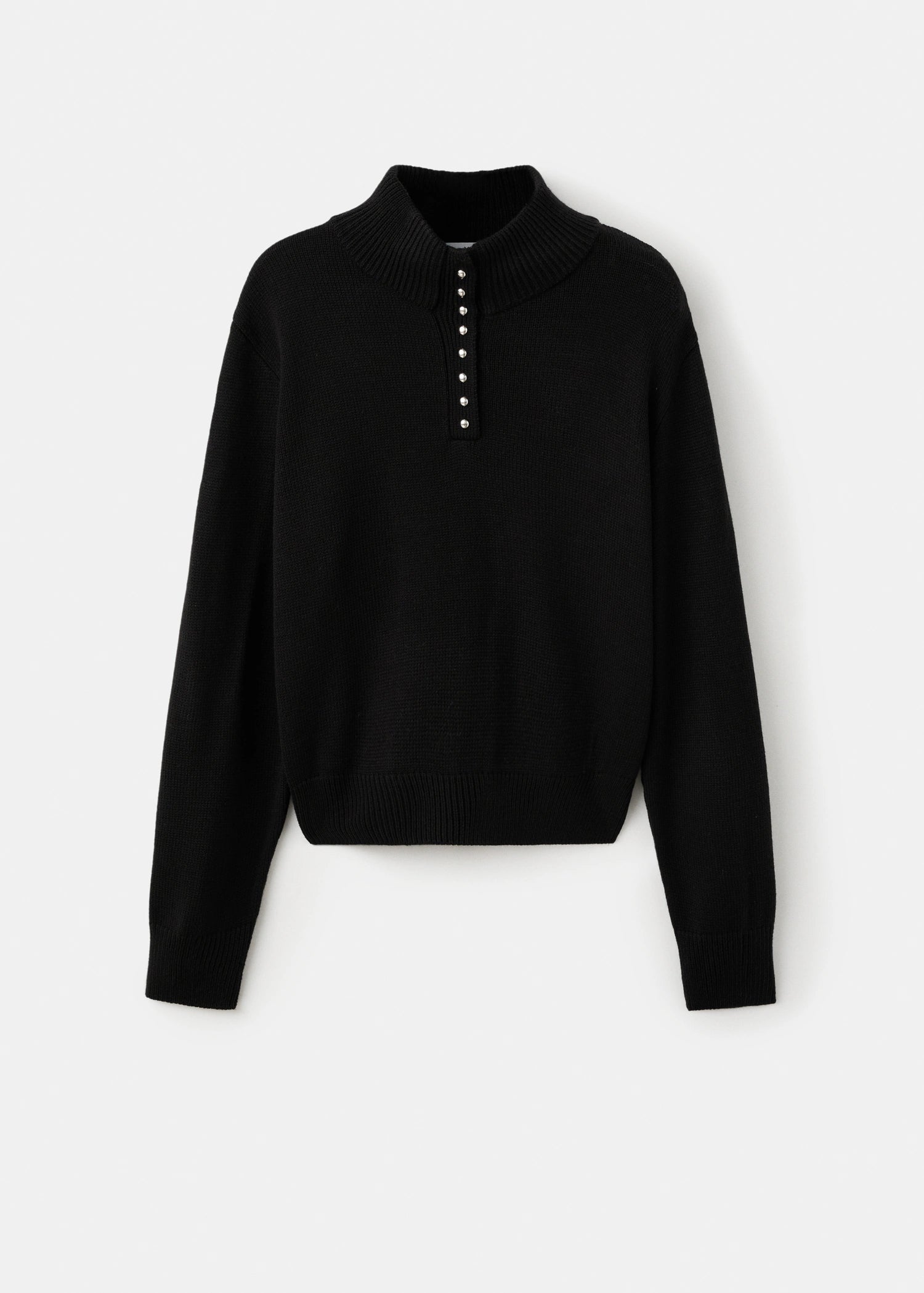 Perkins Neck Sweater With Button