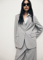 Pinstripe Suit Blazer