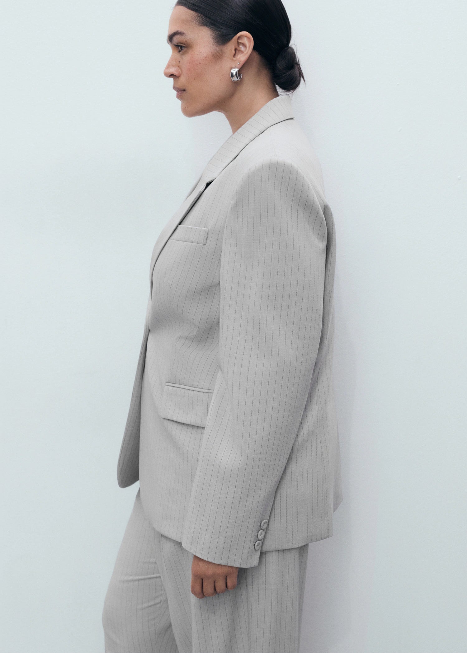 Pinstripe Suit Blazer