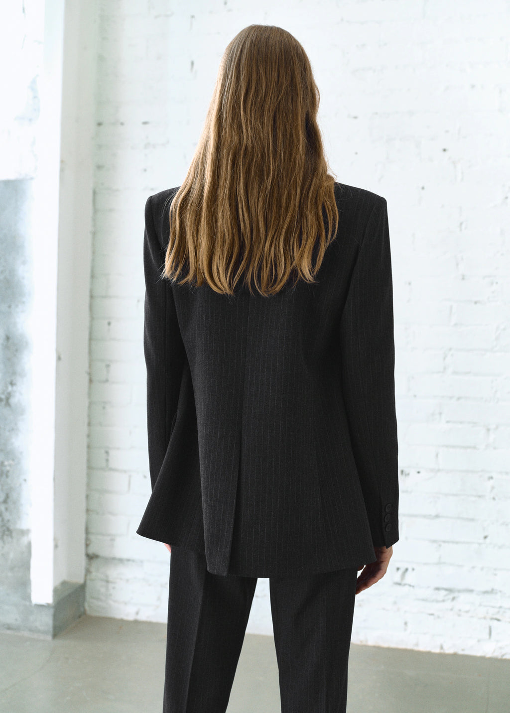 Pinstripe Suit Blazer