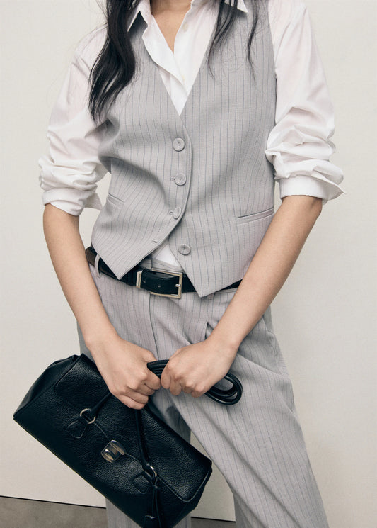 Pinstriped Suit Waistcoat