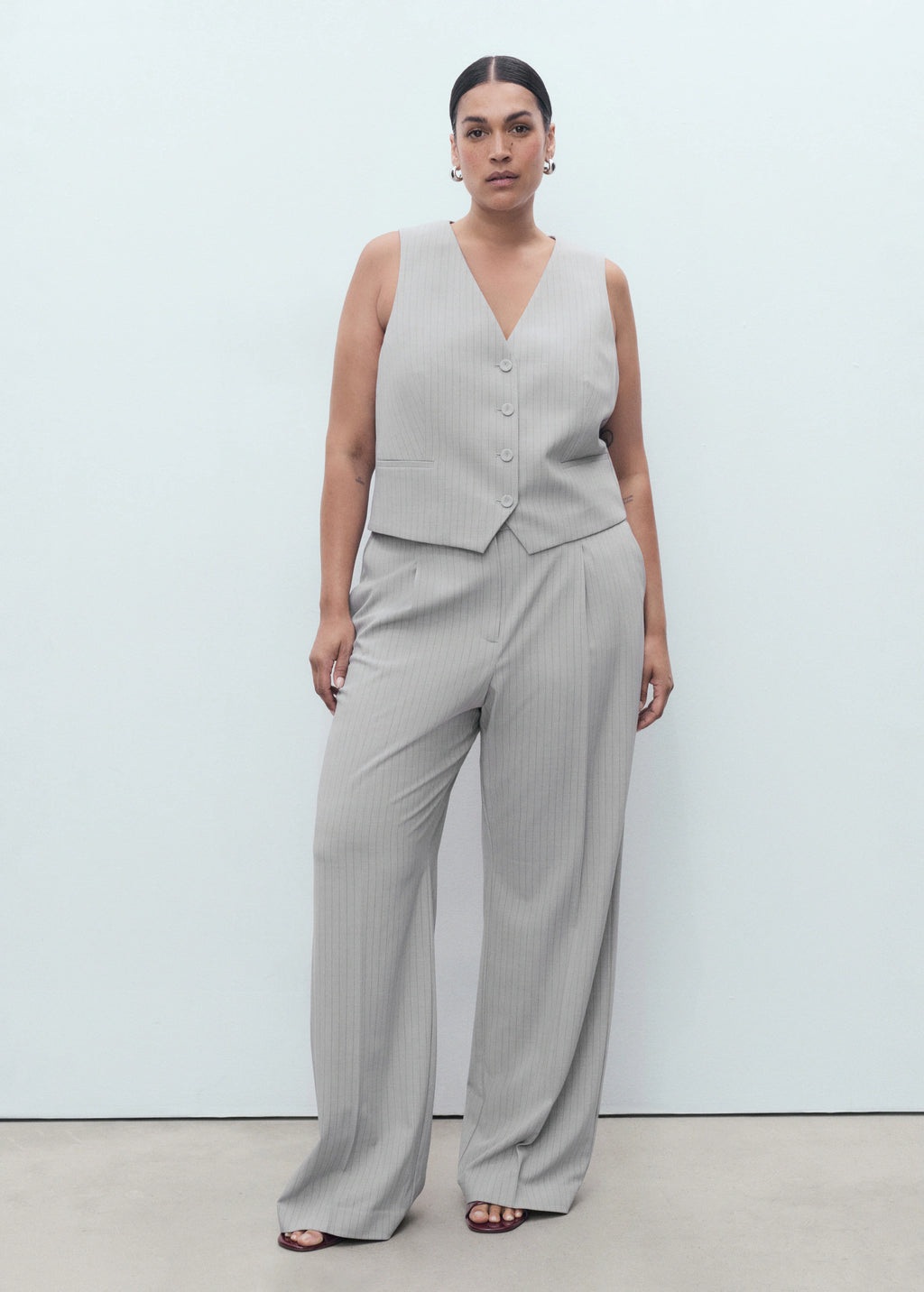 Pinstriped Suit Waistcoat