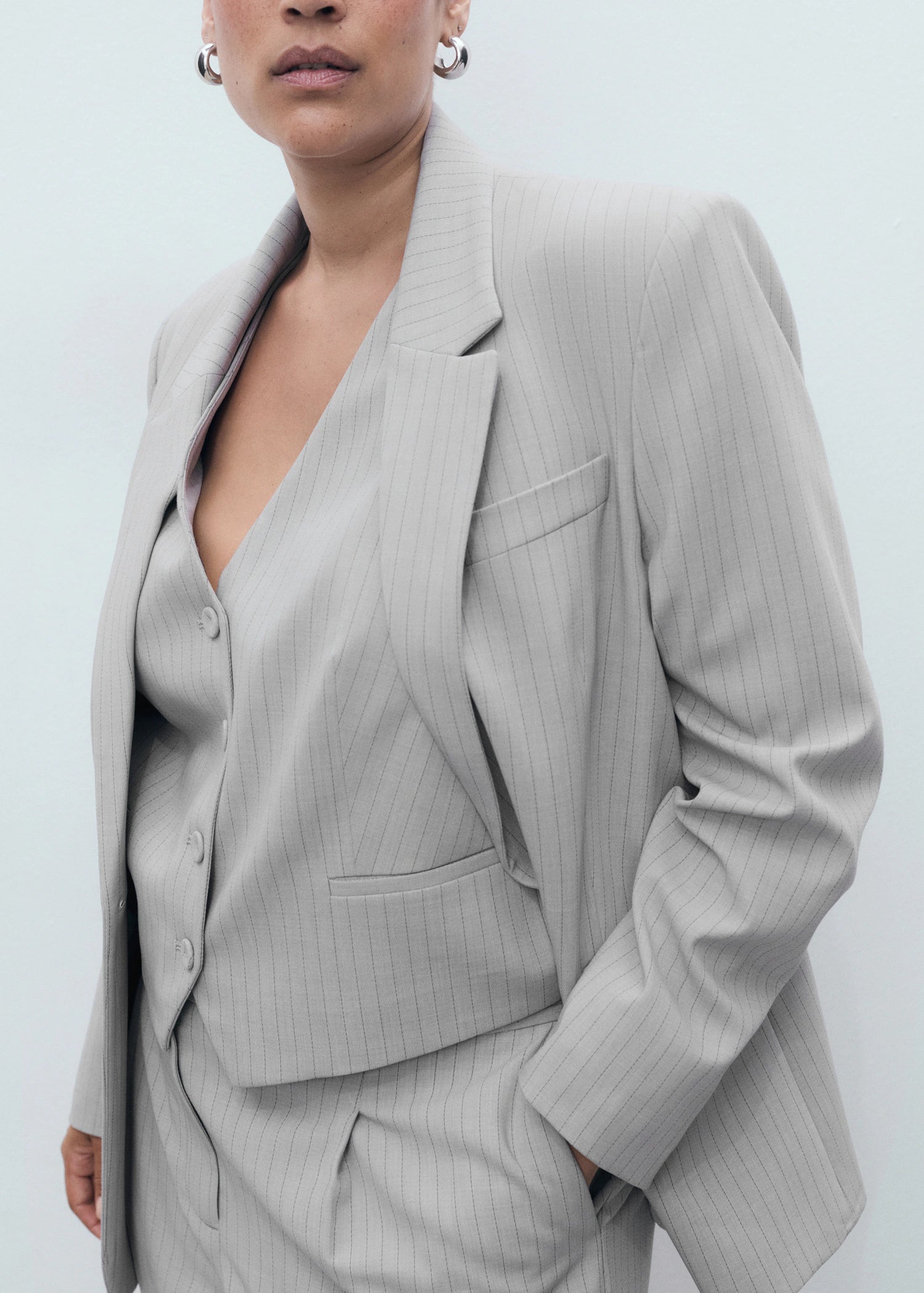 Pinstriped Suit Waistcoat