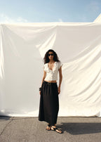 Polka Dot Blouse With Ruffles