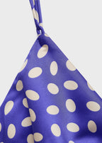 Polka Dot Satin Finish Dress