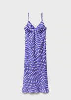 Polka Dot Satin Finish Dress