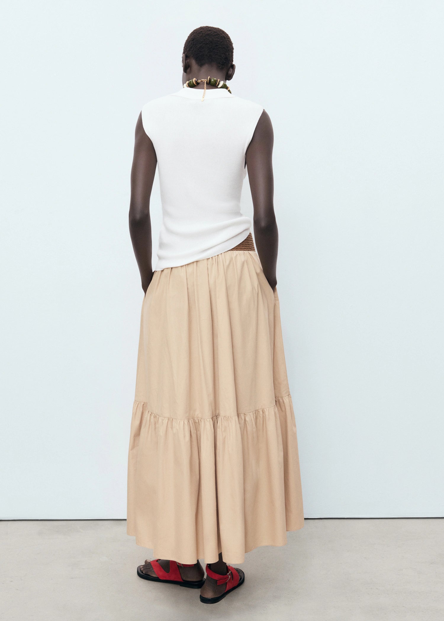 Polo Neck Knitted Top