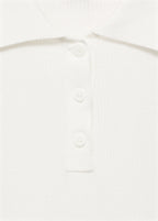 Polo Neck Knitted Top