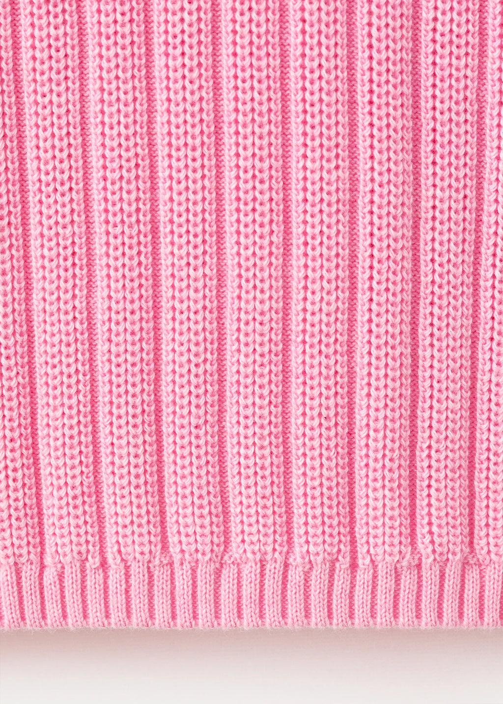 Polo Neck Ribbed Sweater