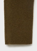 Polo Neck Ribbed Sweater