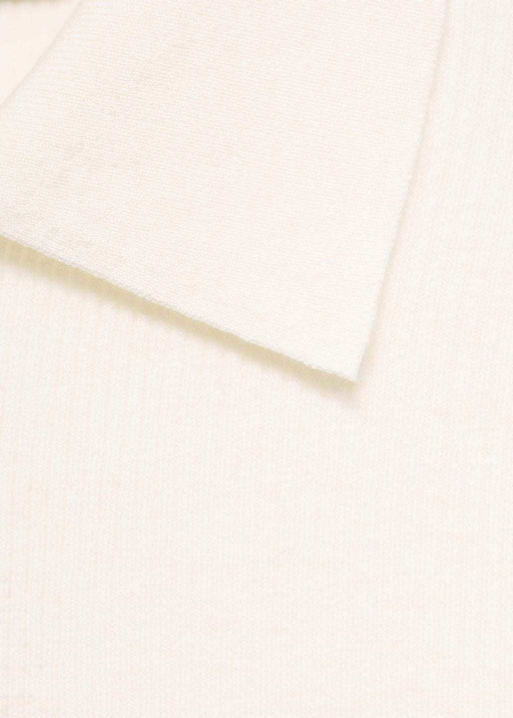 Polo Neck Ribbed Sweater