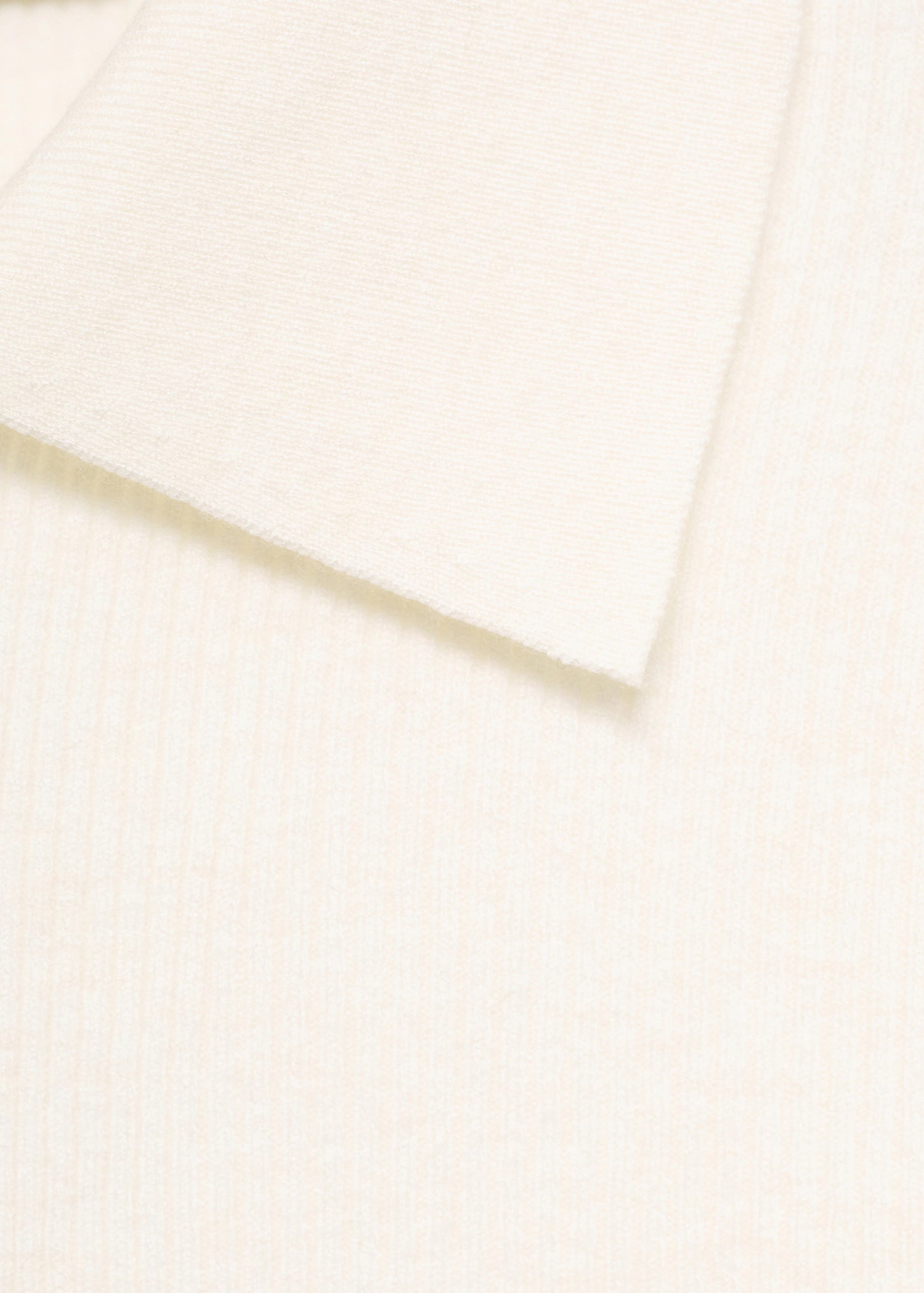 Polo Neck Ribbed Sweater