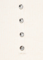 Polo Neck Ribbed Sweater