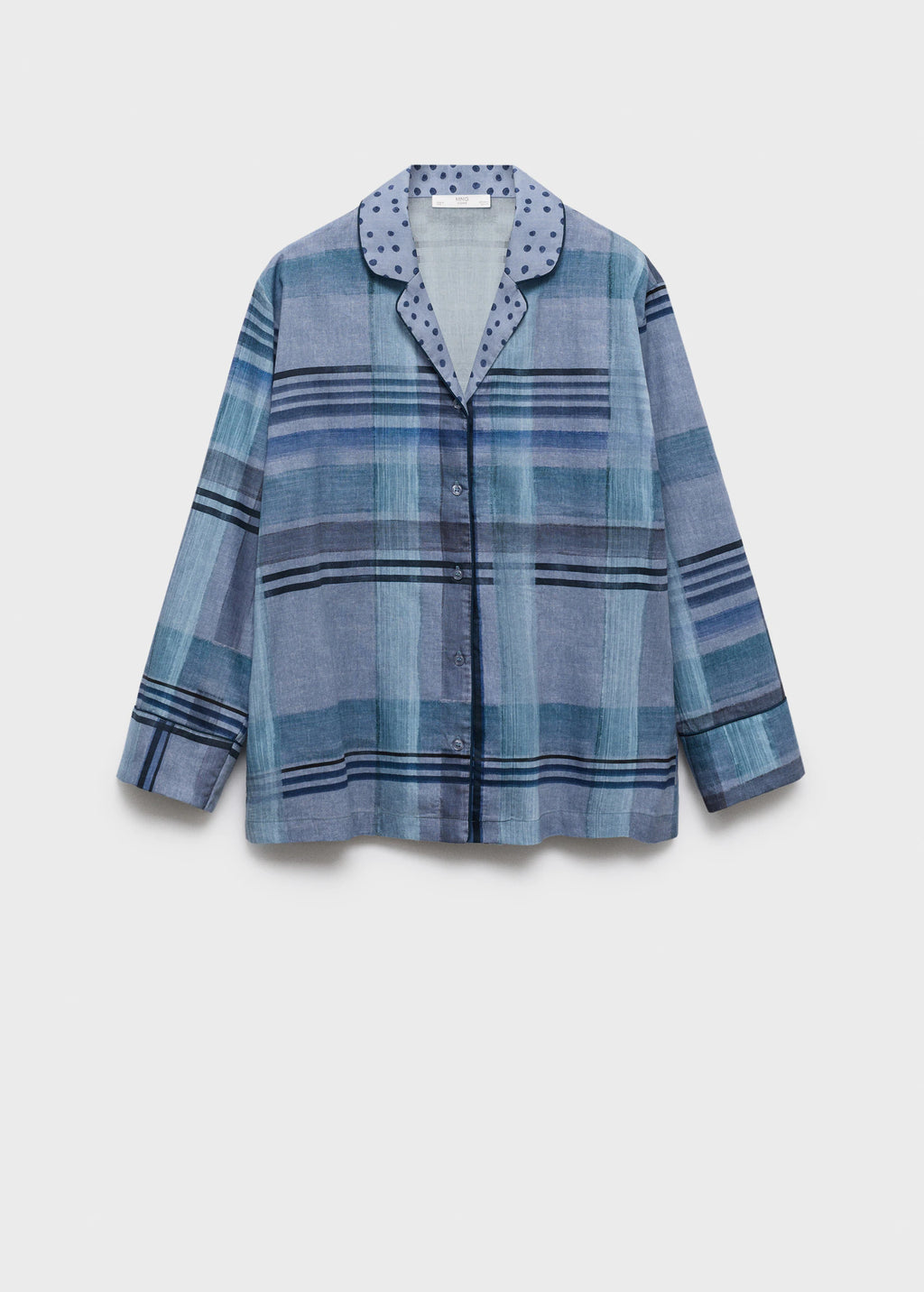Printed Pyjama Shirt With Piping
