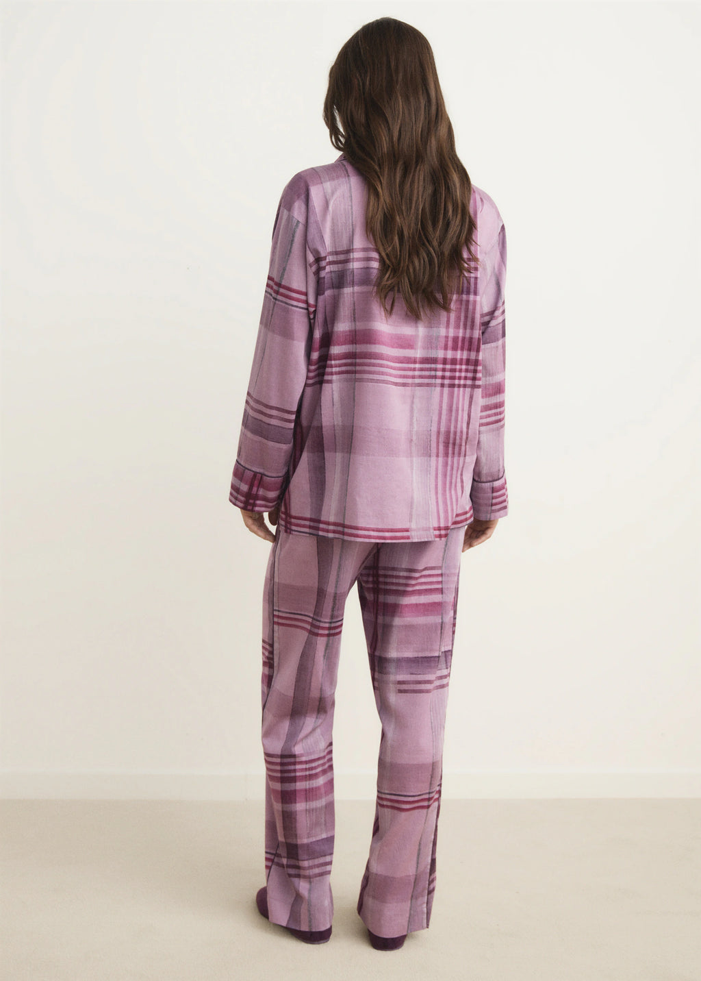 Printed Pyjama Trousers With Piping