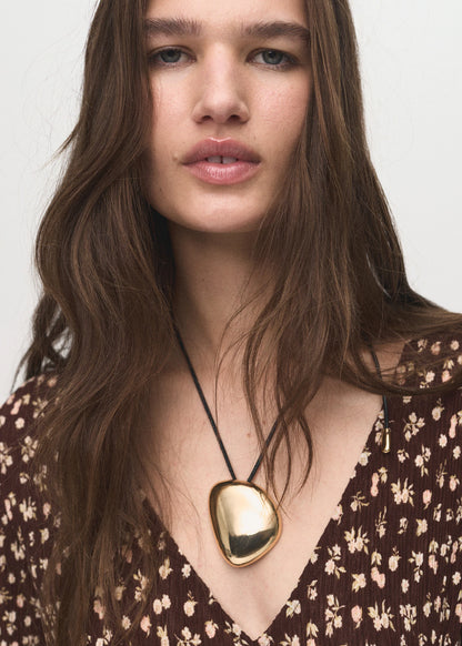 Printed V Neck Dress