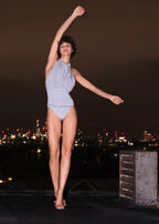 Puffed Open Back Bodysuit