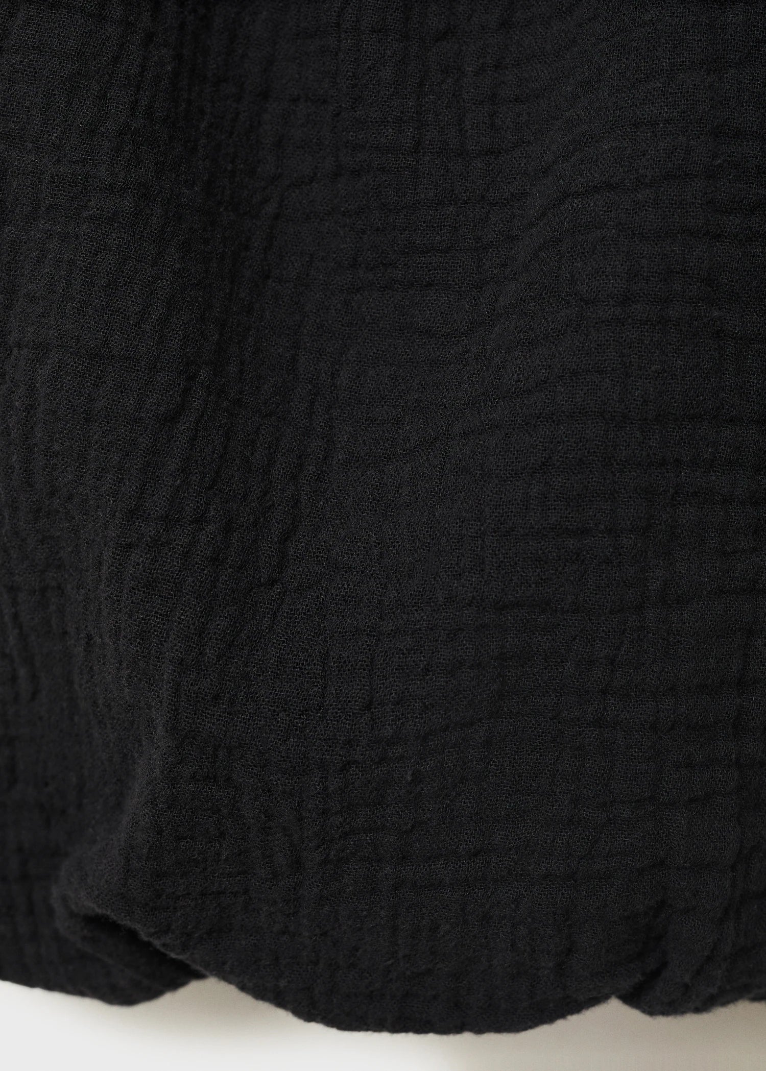 Puffed Sleeves Cotton Blouse