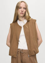 Puffer Denim Waistcoat