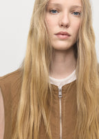 Puffer Denim Waistcoat