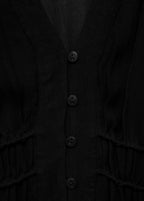 Puff Sleeved Chiffon Dress