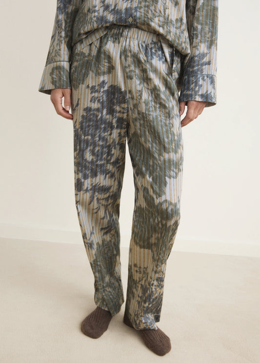 Pyjama Bottoms With Blurred Print