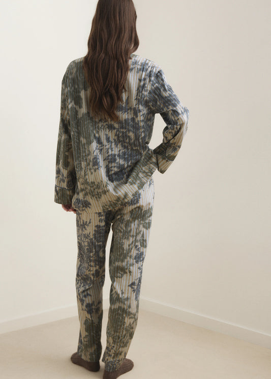 Pyjama Bottoms With Blurred Print