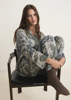 Pyjama Bottoms With Blurred Print