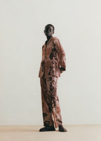 Pyjama Bottoms With Blurred Print