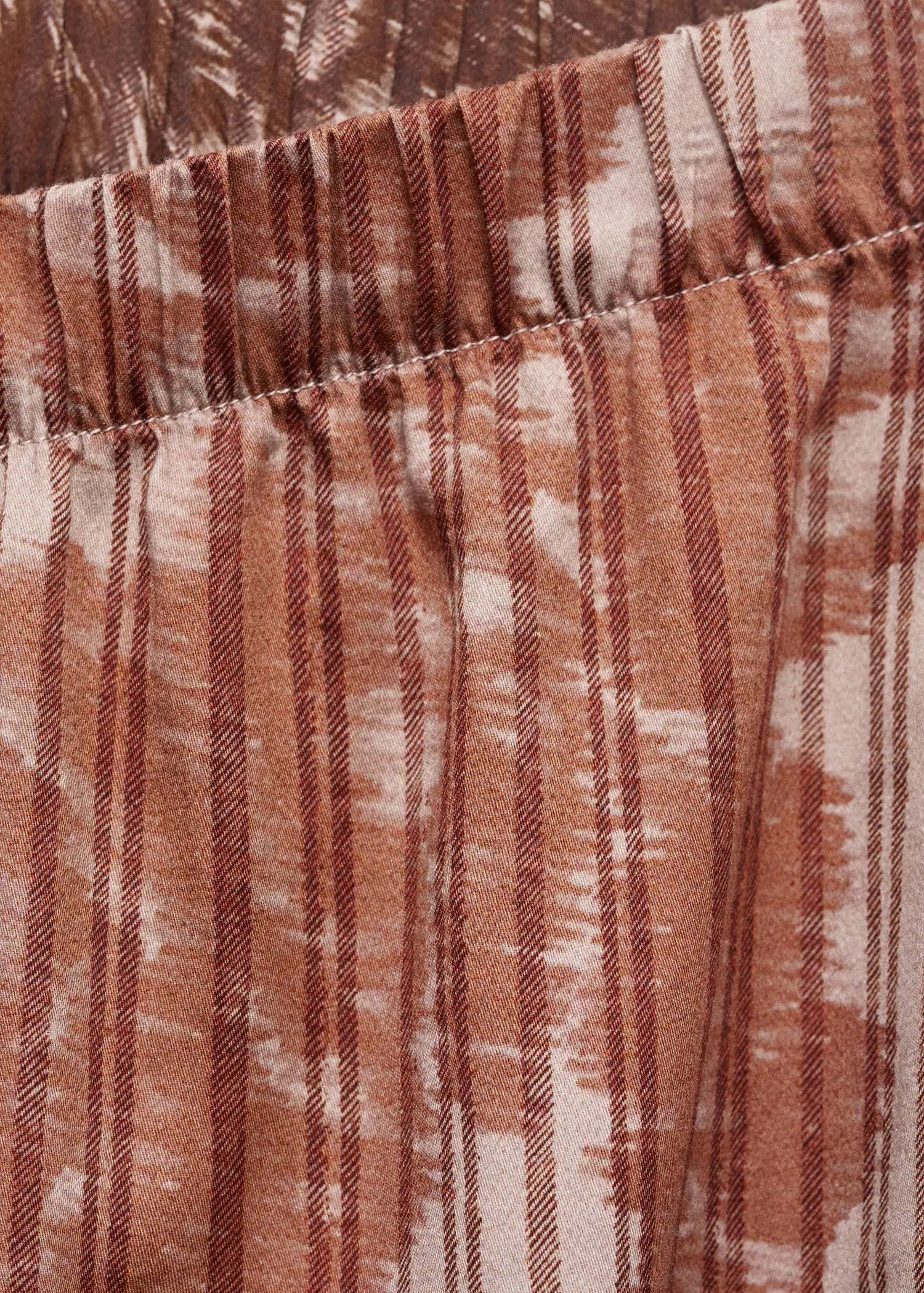 Pyjama Bottoms With Blurred Print