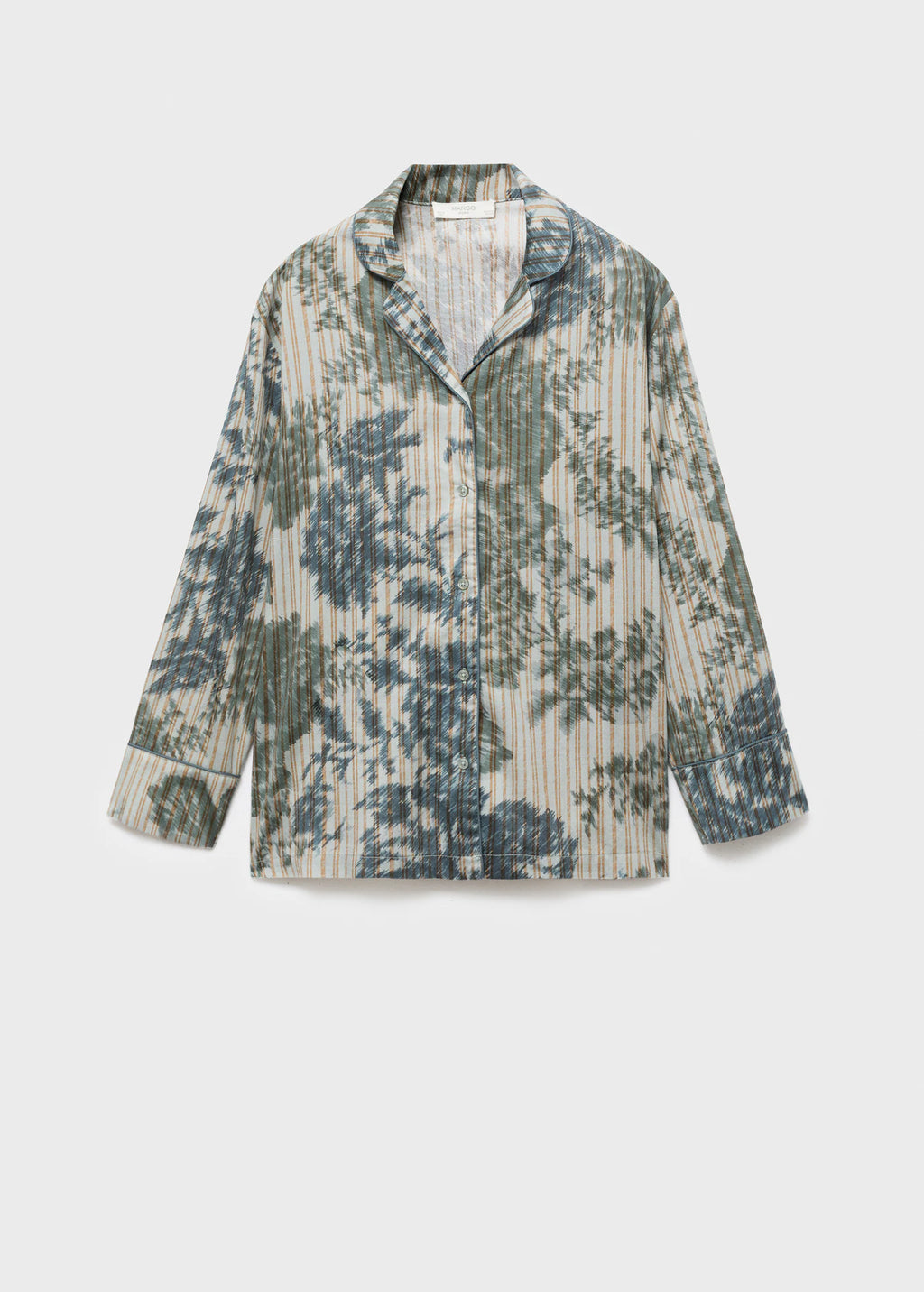 Pyjama Shirt With Blurred Print
