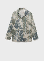 Pyjama Shirt With Blurred Print