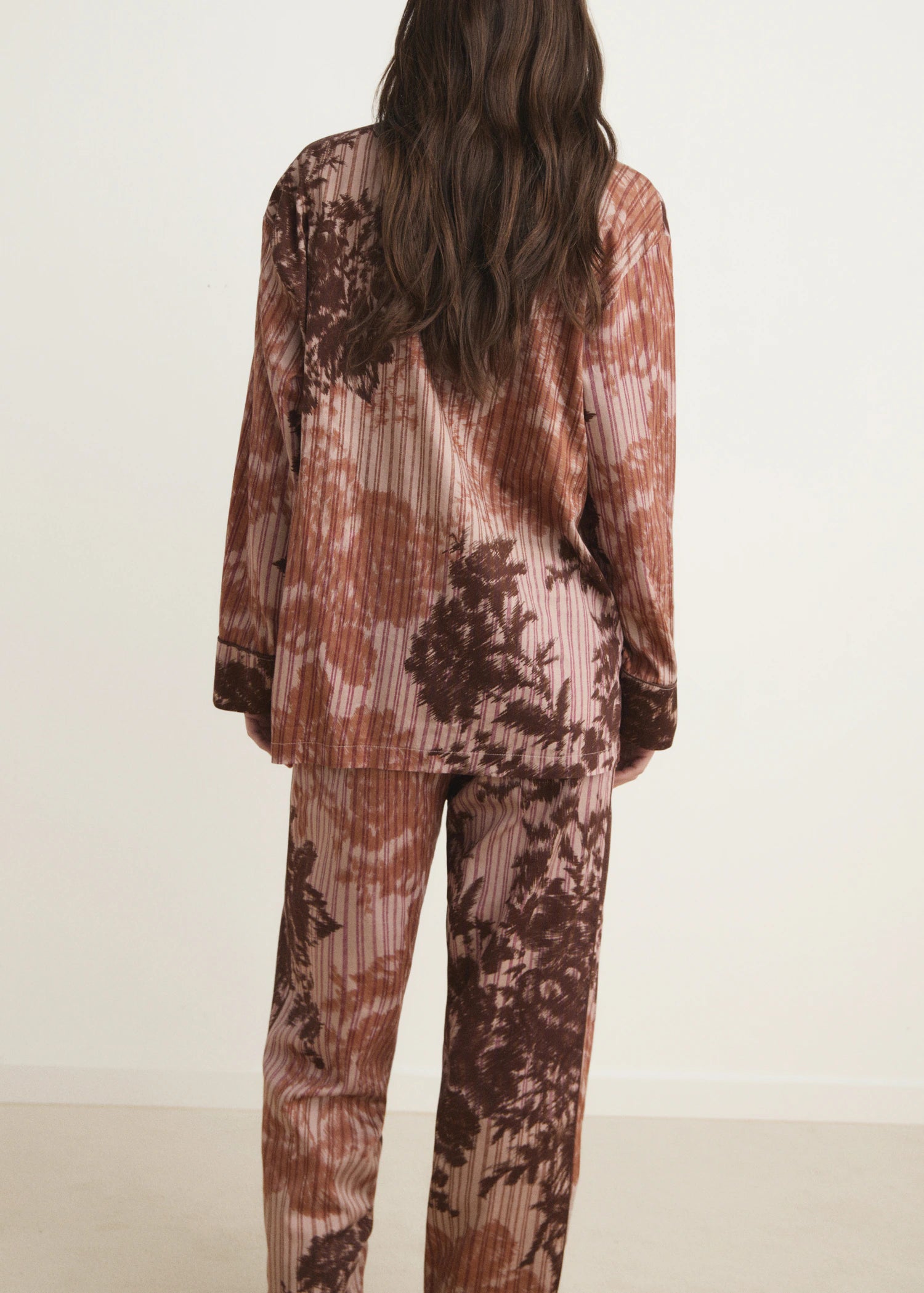 Pyjama Shirt With Blurred Print