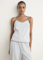 Pyjama Top With Lace Trim