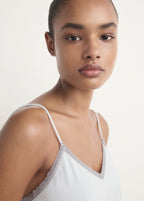 Pyjama Top With Lace Trim